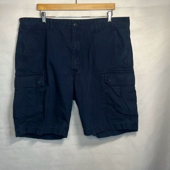 Levi’s Strauss & co Two Horse Brand Navy Blue Cargo Shorts size 40 100% Cotton - Picture 1 of 7